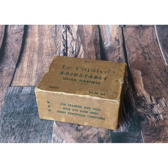 VTG Studded Quail Harness Le Captive Leather Strap Game Bird Rustic Cabin Decor - Picture 2 of 16